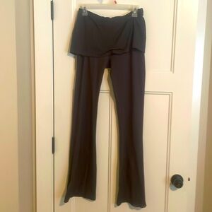 Prana wide-leg yoga pants with skirt